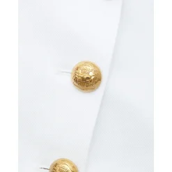 Asymmetrical Jewel-Button Skirt