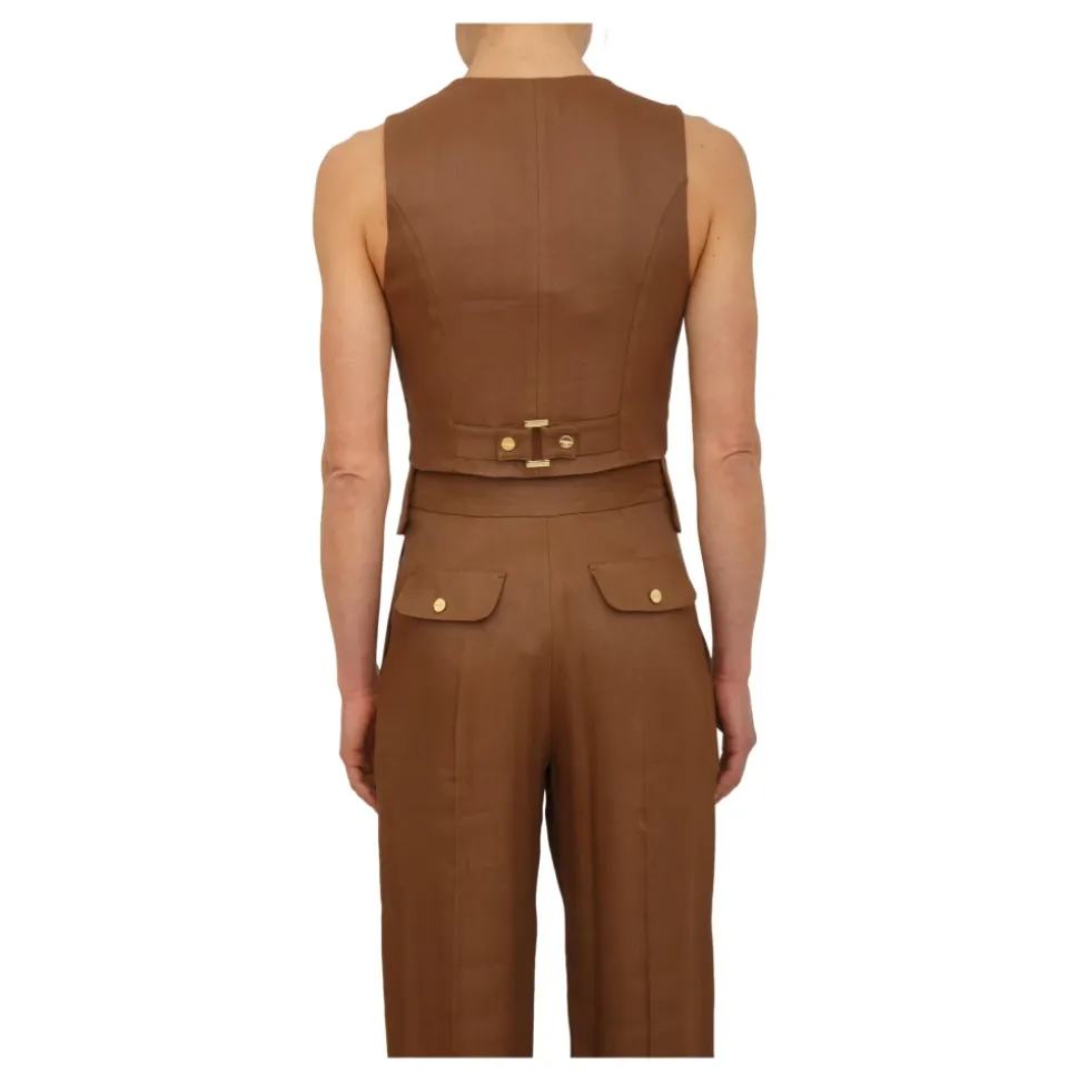 Asymmetric Cuts Waistcoat
