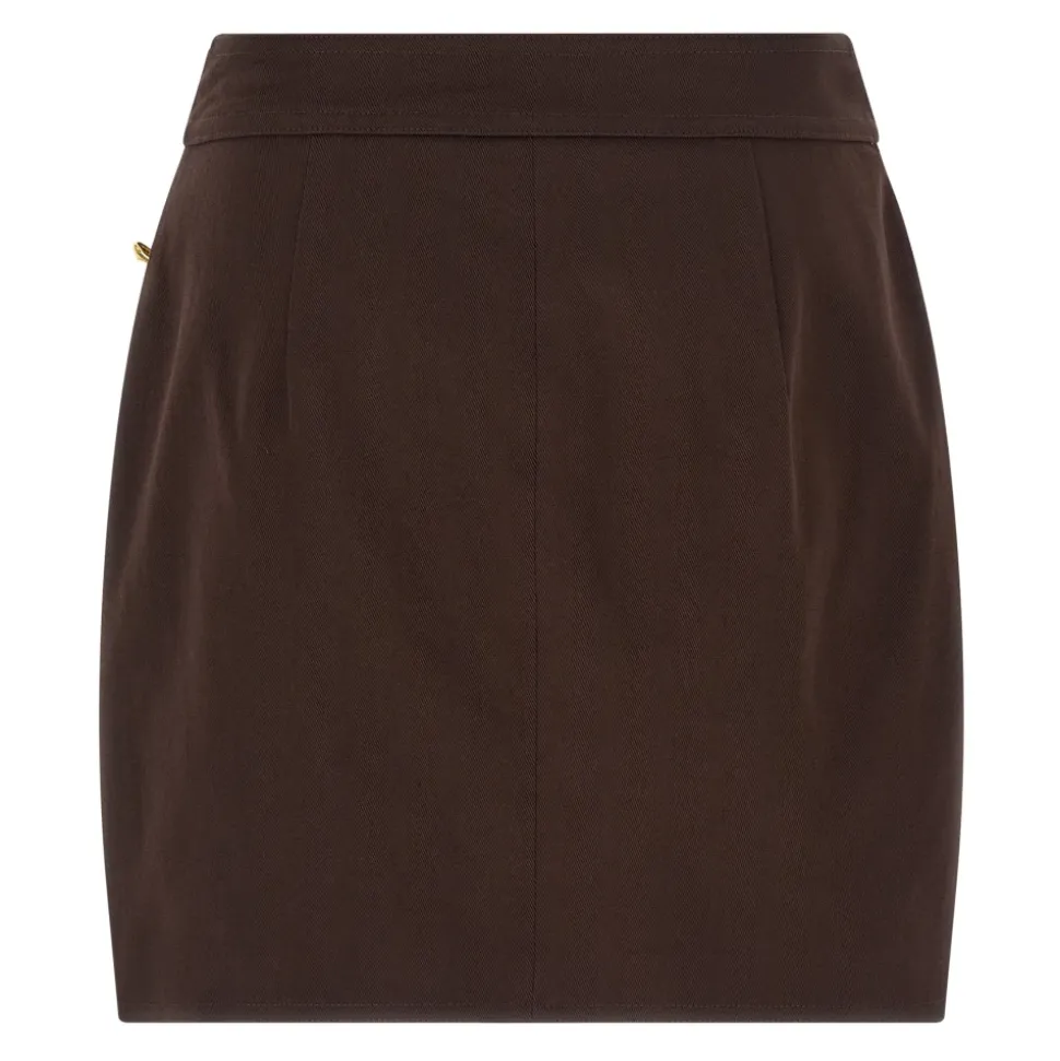 Bawełniana Mini Spódniczka Gabardine
