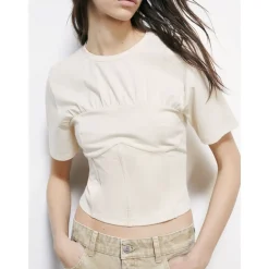 Bawełniany top typu bustier