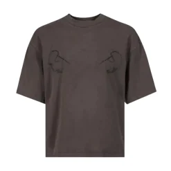 Bawełniany T-shirt Oversize z Haftem