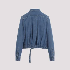 Belted Denim Shirt