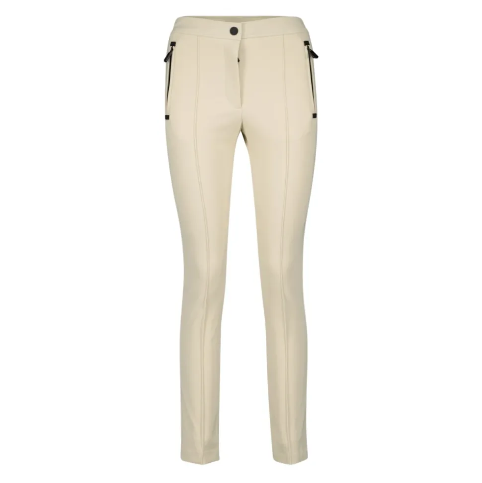 Beżowe Spodnie Narciarskie Slim Fit