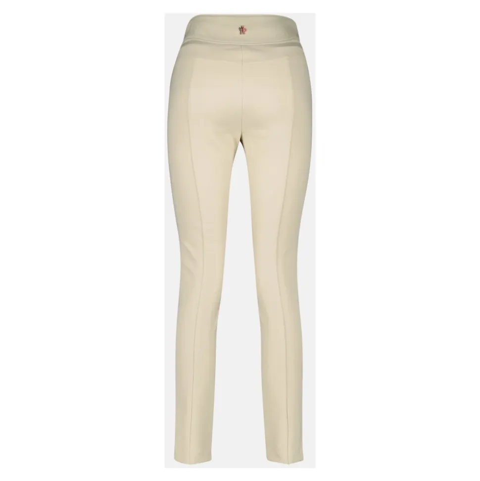 Beżowe Spodnie Narciarskie Slim Fit