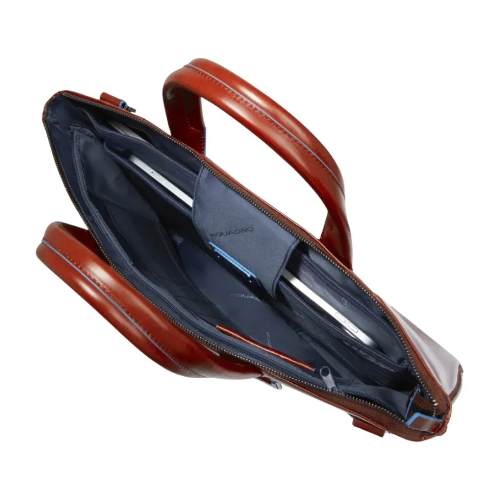 Blue Square Slim Computer Bag