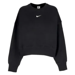 Bluza Cropped z Okrągłym Dekoltem Phoenix Fleece