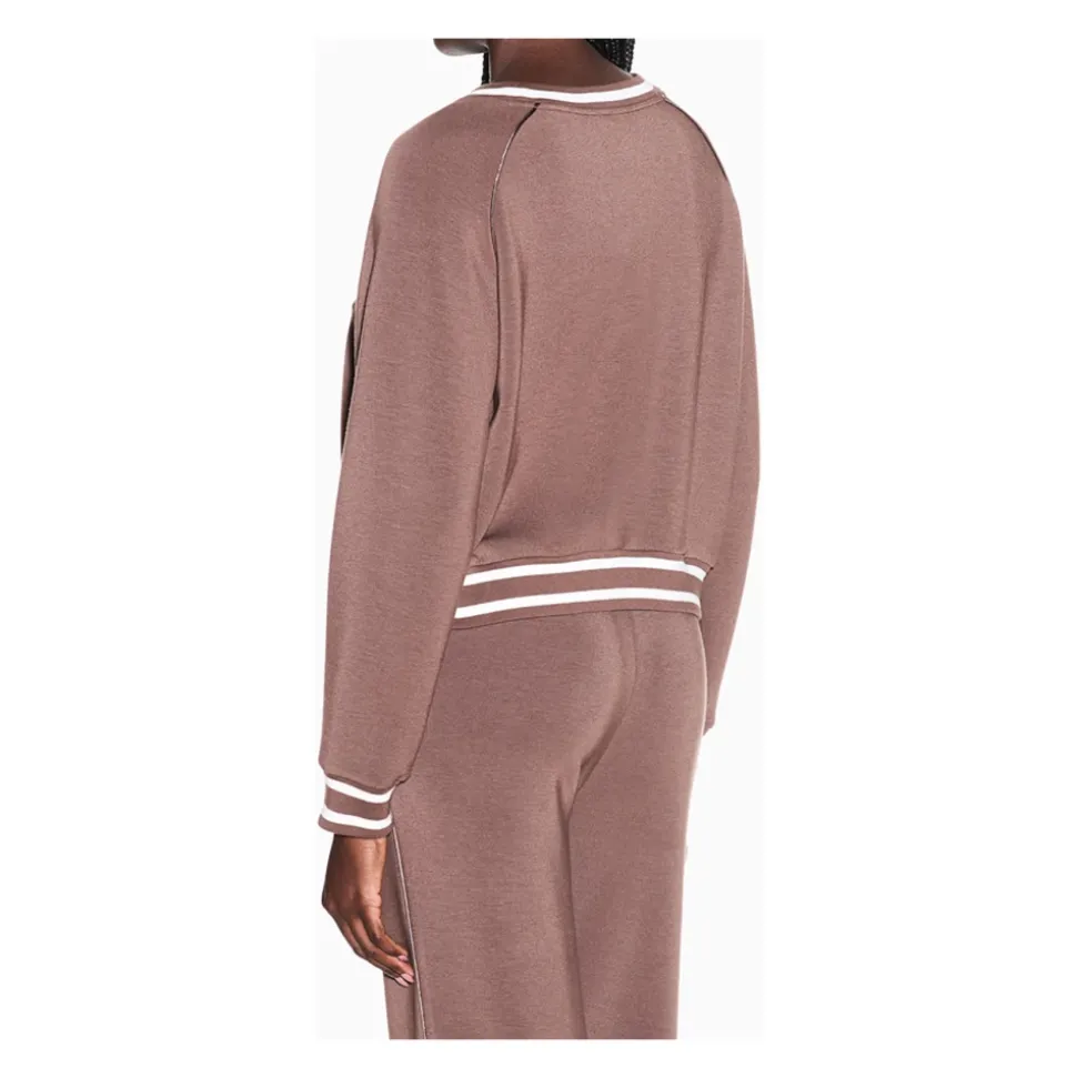 Bluza dresowa w stylu College z logo i profilami