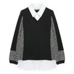Bluza z elementami koszuli