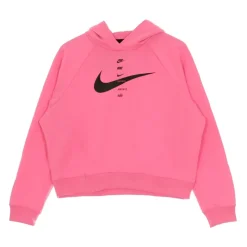 Bluza z kapturem Nike Pink Glow/Black Swoosh