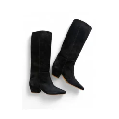 Bottes hautes en daim