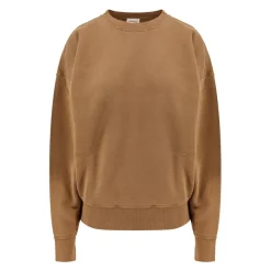 Brązowy Sweter z Włoskiej Bawełny