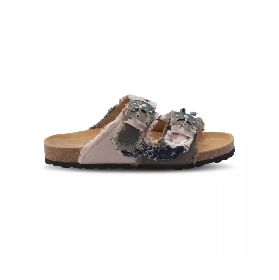 Buckle Patc Sandal