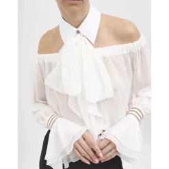 Camicia con spalle scoperte