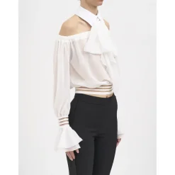 Camicia con spalle scoperte