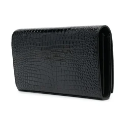 Cassandre Croco Shoulder Bag