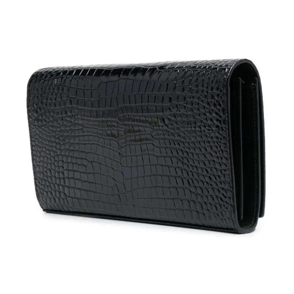 Cassandre Croco Shoulder Bag