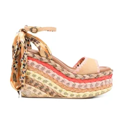 Chelsea Scarf Wedge Heel