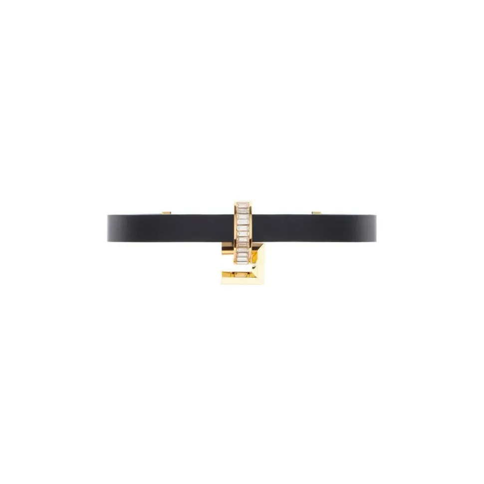 Choker z logo z klejnotem