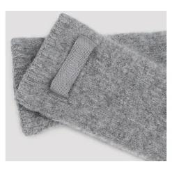Ciemnoszare Rękawiczki Les Gants Gros Grain z Wełny Alpaki