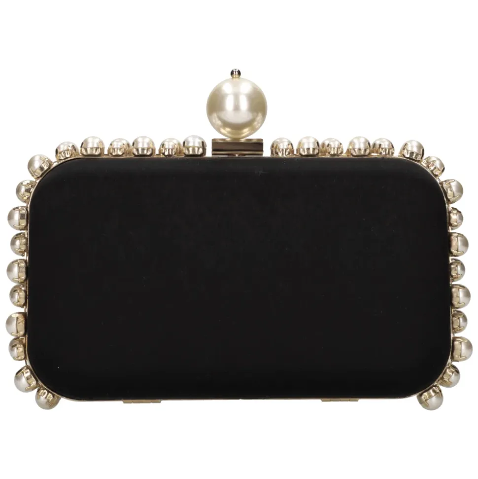 Clio Pearl Satin Clutch