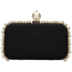 Clio Pearl Satin Clutch