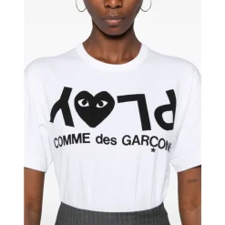Comme des Garcons T-shirts and Polos Biały