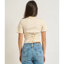 Cotton Bustier T-Shirt