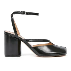 Czarna Tabi Sandal Pump