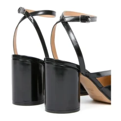 Czarna Tabi Sandal Pump