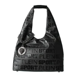 Czarna Torba Hobo z Ekoskóry Alice