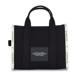 Czarna Torebka Shopper Jacquard Medium
