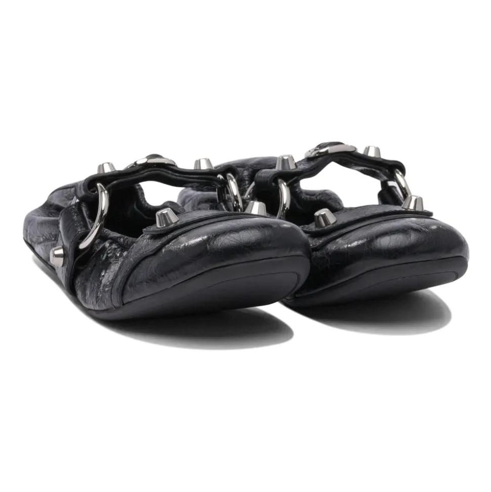 Czarne Baletki Eleganckie Wygodne Buty