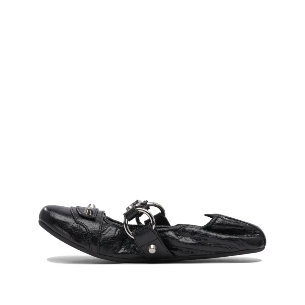Czarne Baletki Eleganckie Wygodne Buty