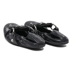 Czarne Baletki Eleganckie Wygodne Buty