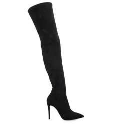 Czarne Buty Aceu Cuissard - Modny Styl Powyżej Kolana