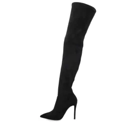Czarne Buty Aceu Cuissard - Modny Styl Powyżej Kolana
