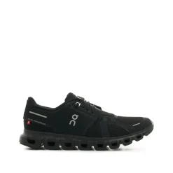 Czarne Buty Chunky z Logo