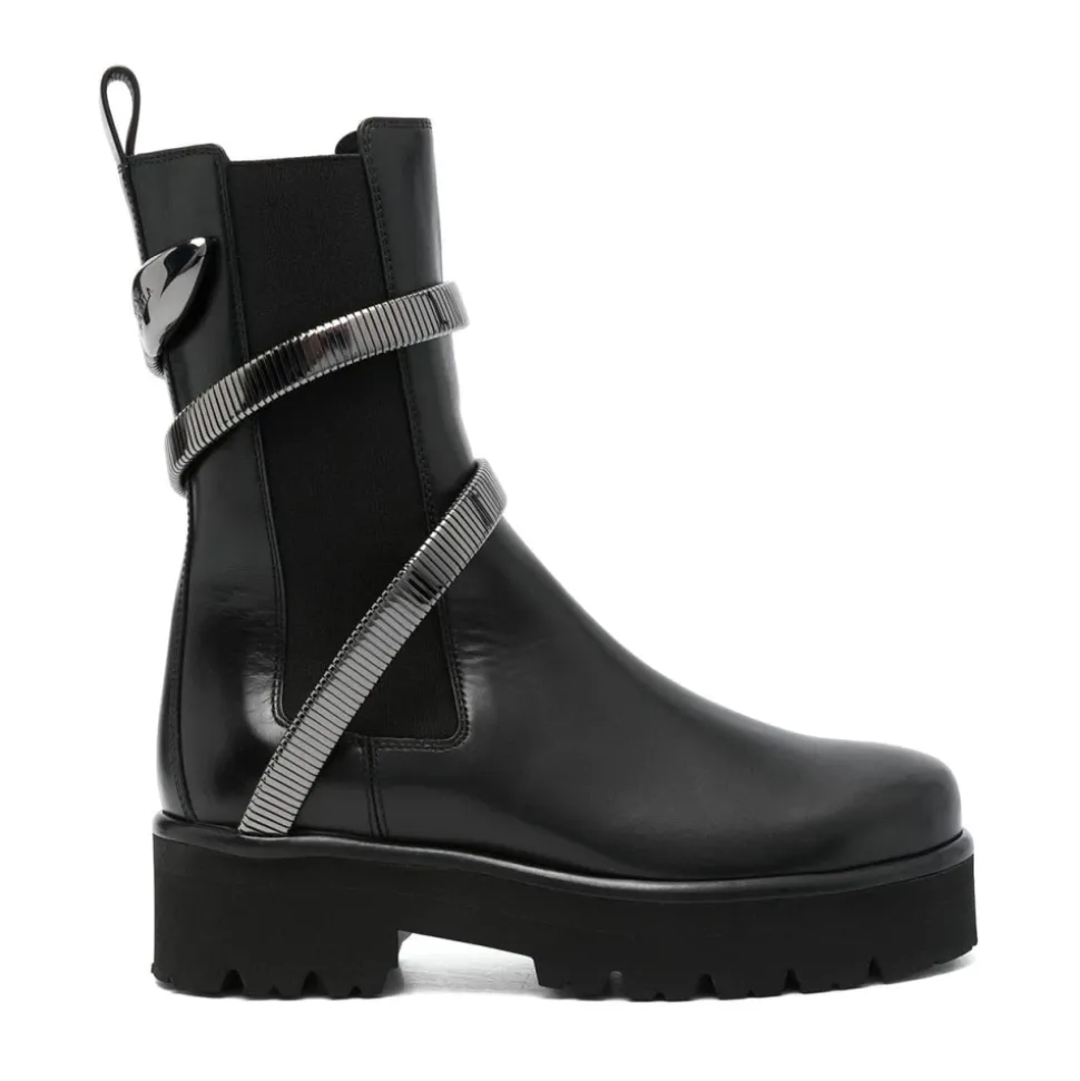 Czarne Skórzane Buty