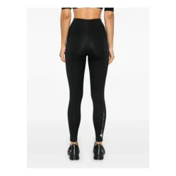Czarne Spodnie Stretch z Logo