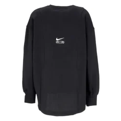 Czarno-Biała Crewneck Sweatshirt Damski
