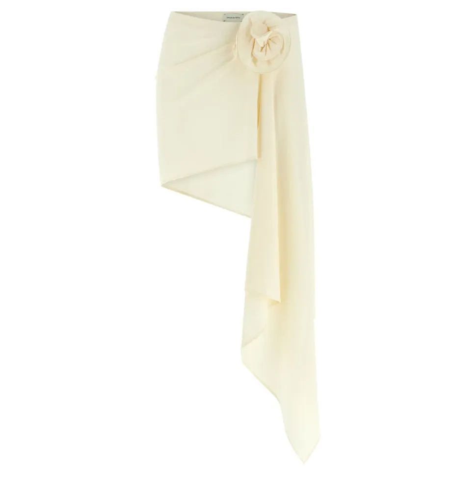 Draped stretch fabric 01 skirt