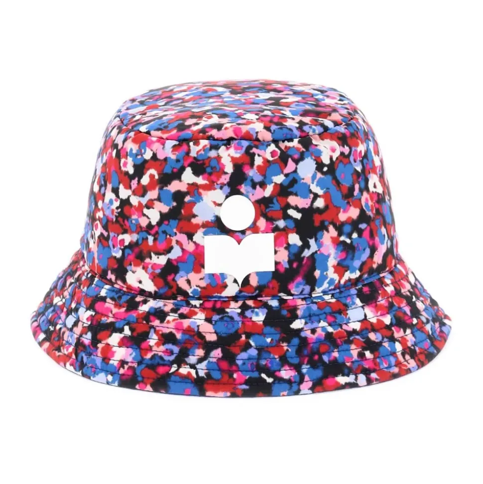 Dwustronny kapelusz typu bucket z kwiatowym wzorem