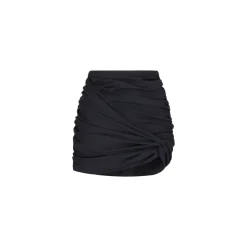 Elegancka Spódnica Mini z Marszczeniami