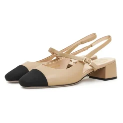 Eleganckie Slingback Block Heels Pumps