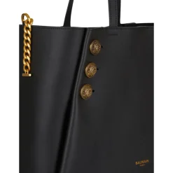 Emblème Smooth Leather Tote Bag