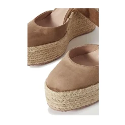 Espadryle ze skóry cielęcej