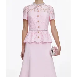 Fine Lace Midi Dress