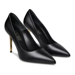Golden Metal Design Heeled Pumps