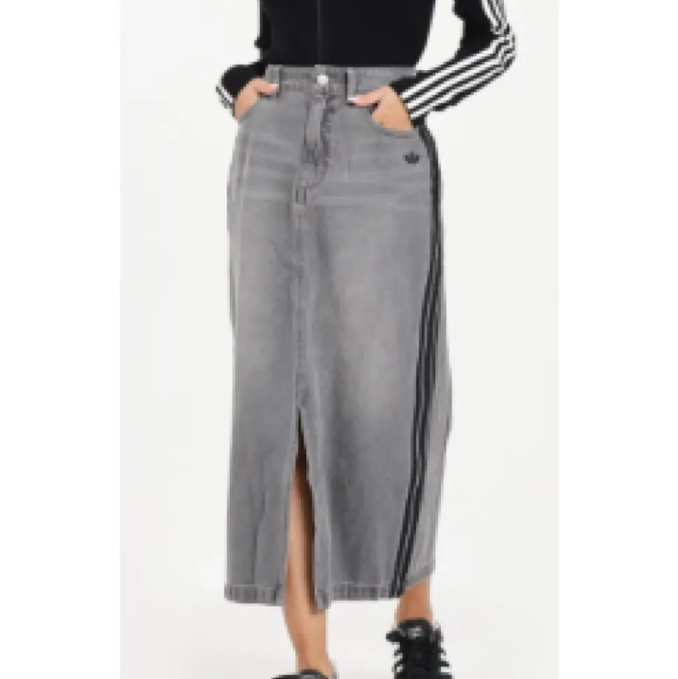 Jeansowa Spódnica Maxi
