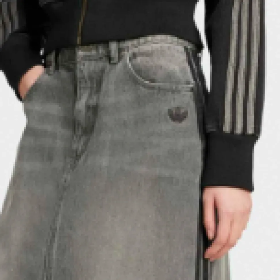 Jeansowa Spódnica Maxi